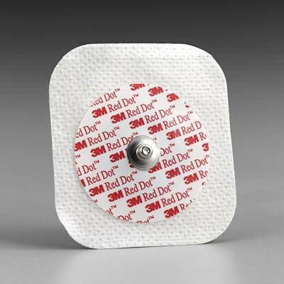 3M Red Dot EKG Snap Electrode Monitoring Non-Radiolucent Pack of 50