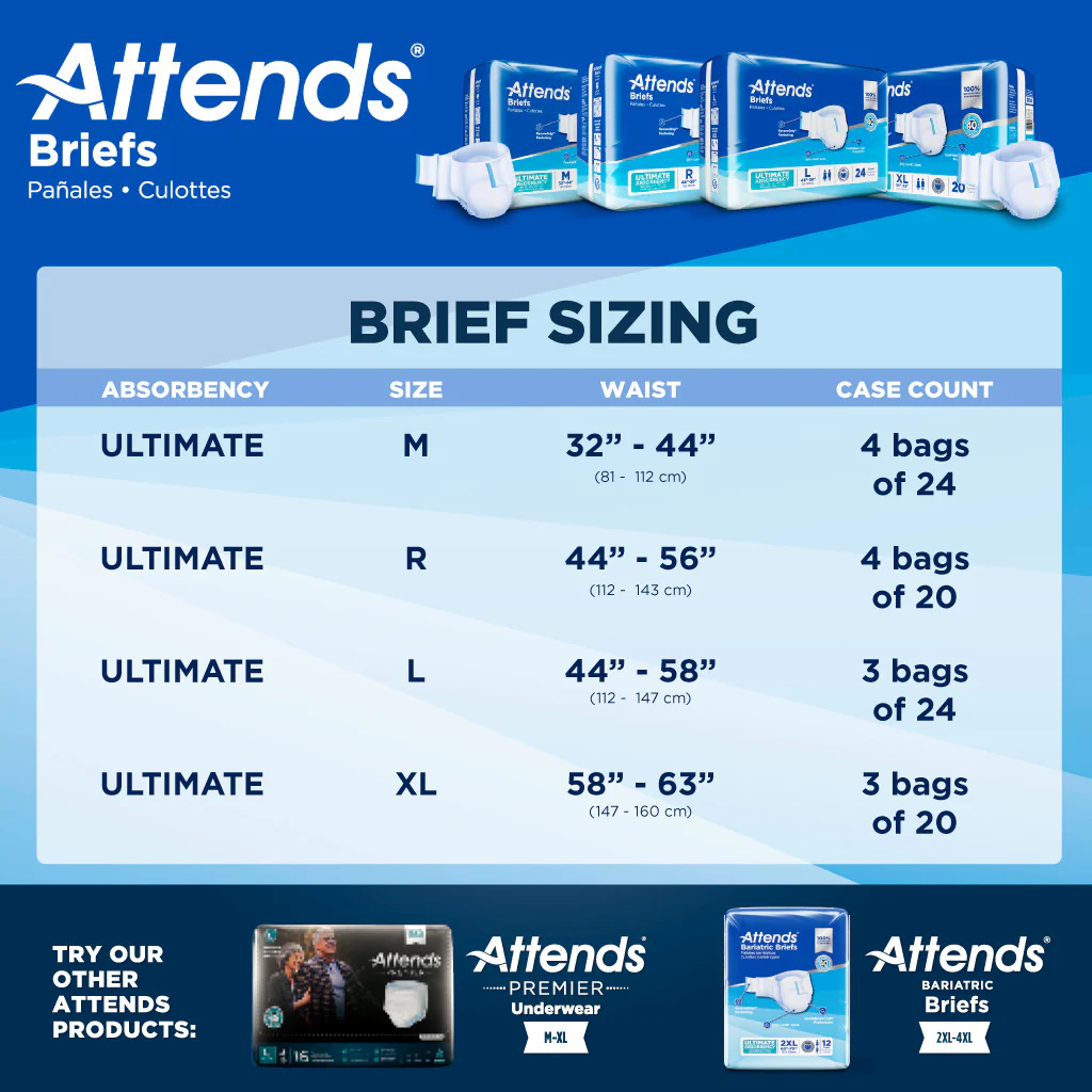 Attends Briefs, Ultimate Absorbency - Image 24