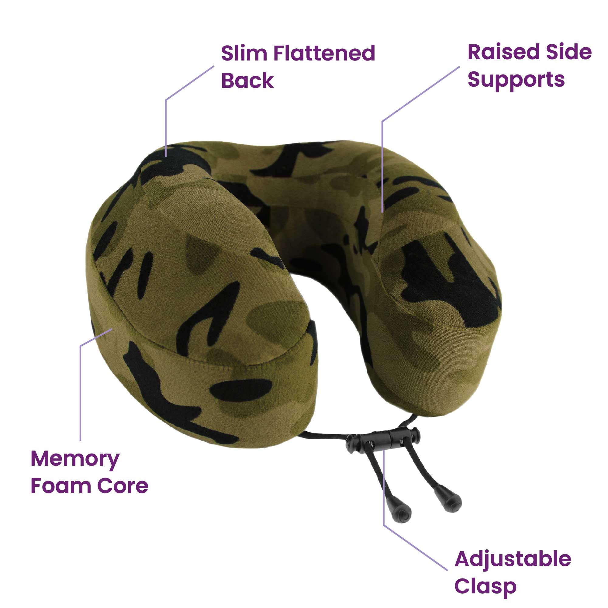 Cabeau Evolution Classic Memory Foam Travel Neck Pillow, Adjustable, One Size - Image 18