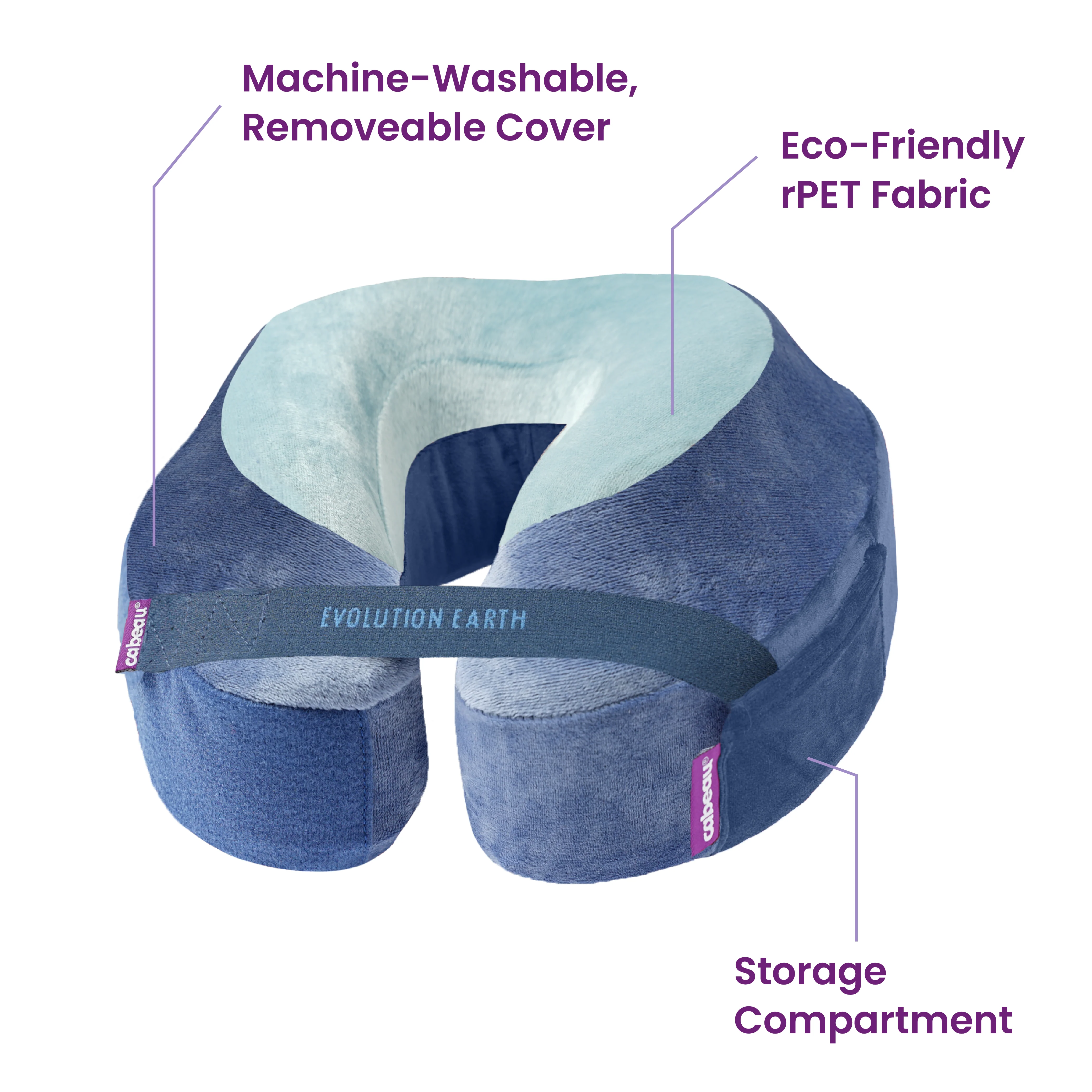 Cabeau Evolution Earth Memory Foam Travel Neck Pillow, One Size, Multiple Colors - Image 7