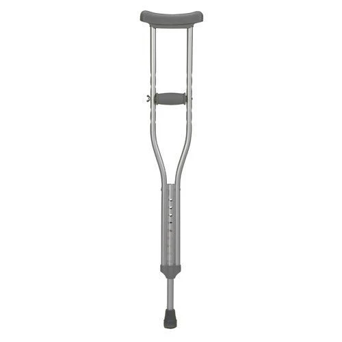 Cardinal Health CA901YTH Push Button Axillary Crutch, 1 Pair