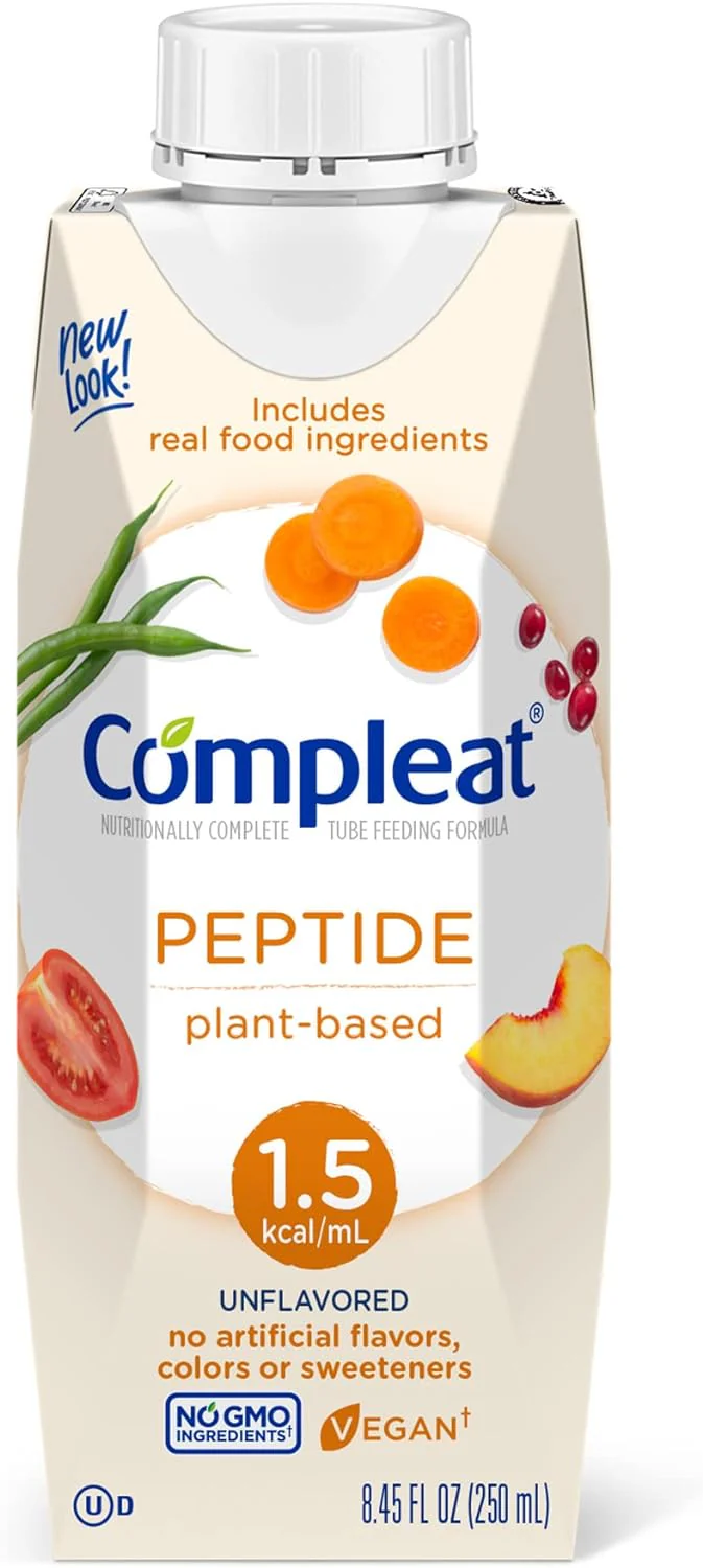 Compleat Peptide 1.5 Tube Feeding Formula, Fruit / Vegetable Medley Flavor, 8.45 FL OZ