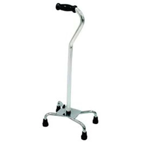 Drive Medical Bariatric Quad Cane, Aluminum / Steel, 30 to 39 Inch, Chrome - Image 2
