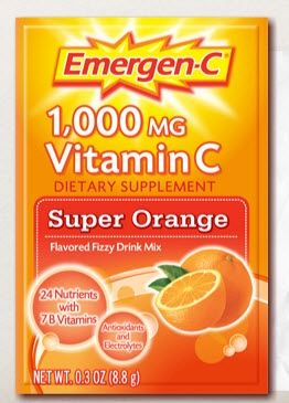 Emergen-C 1772698 Super Orange Oral Supplement 0.3 oz. Individual Packet Powder, 1 Count