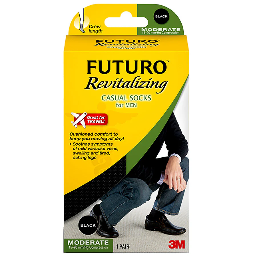 Futuro 71038EN Revitalizing Dress Socks for Men, 1 Pair - Image 2