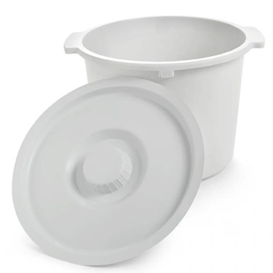 Invacare Commode Pail: 12 Quart Capacity White