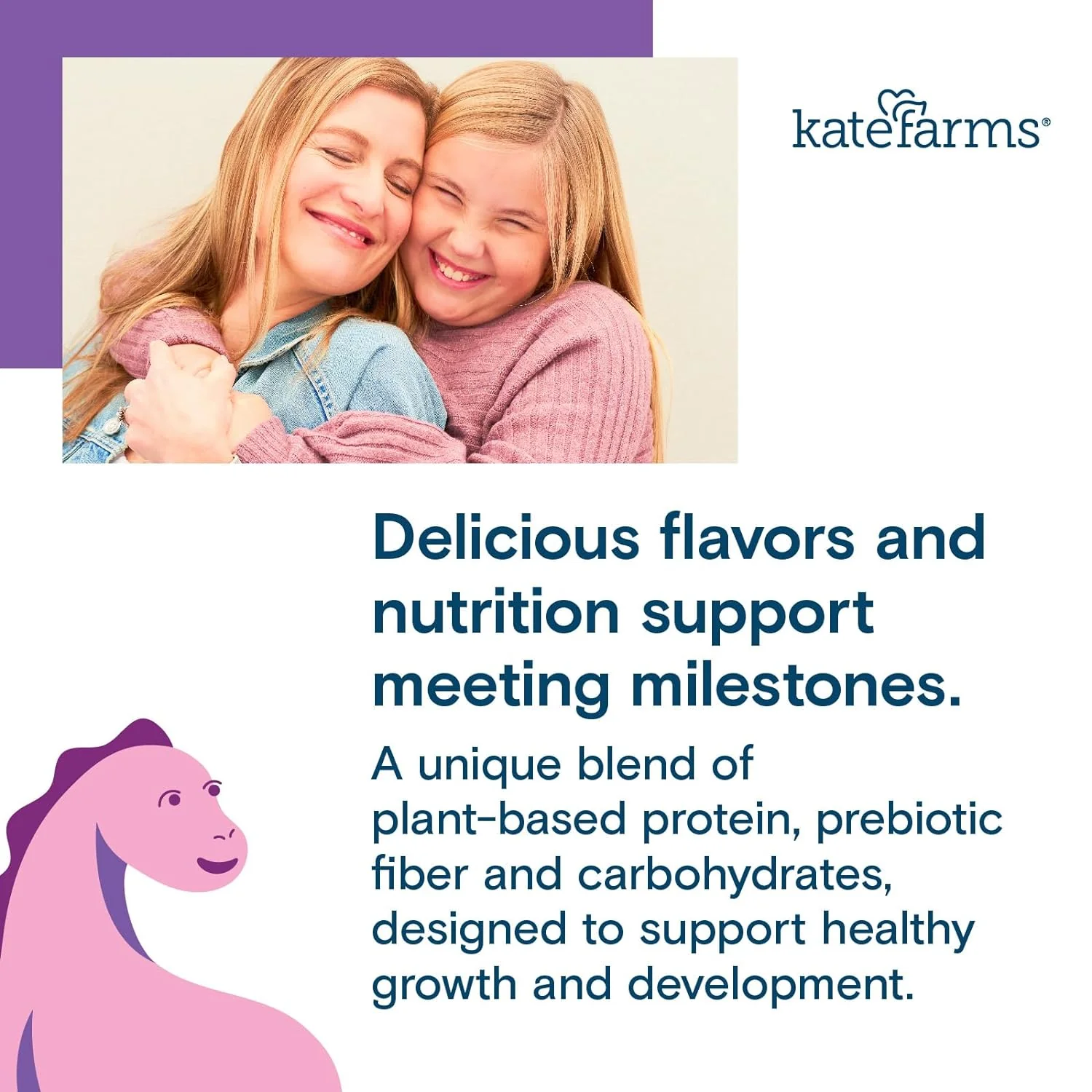 Kate Farms Pediatric Peptide 1.5 Sole-Source Nutrition Formula, Plain and Vanilla Flavors, Organic Enzymatically Hydrolyzed Plant-Based Protein Drink, Meal Replacement for Oral & Tube Feeding, 8.45 FL Oz, Pack of 12 or 1 Each - Image 3