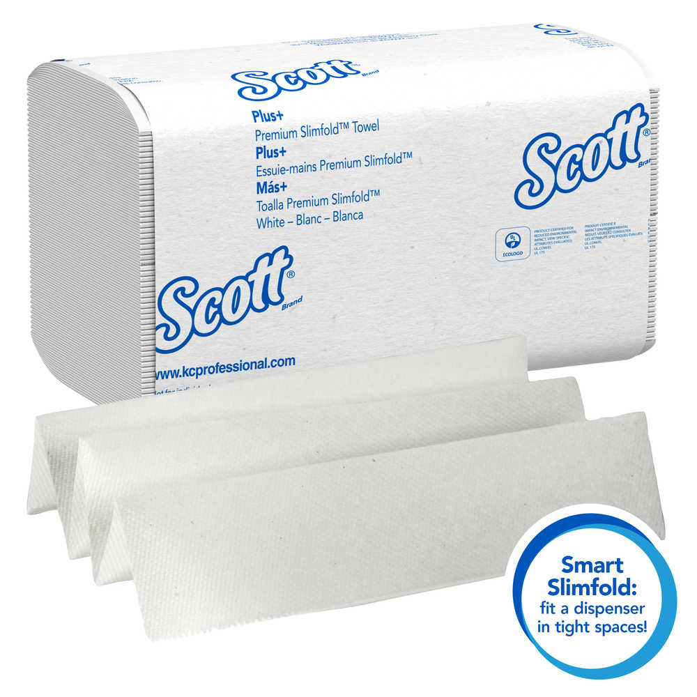 Kimberly Clark Kleenex Slimfold Towels: White, 7.5" x 11.6", 90 Sheets, 24 Count - Image 2