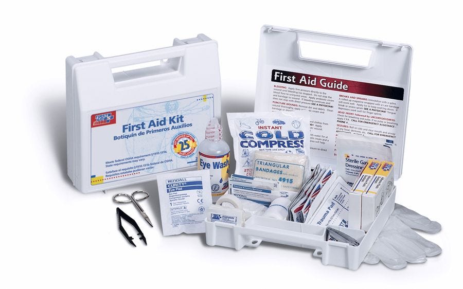 Medline General First Aid Kits: 107 Pieces, 25 People, 1 Count - Image 2
