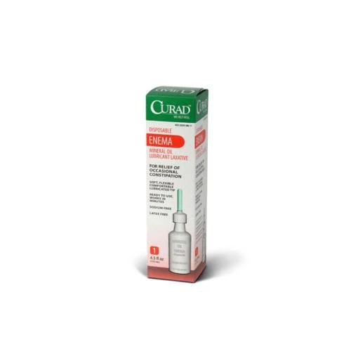 Medline Pure & Gentle Disposable Mineral Oil Enema 4.5 oz Bottle Case of 24