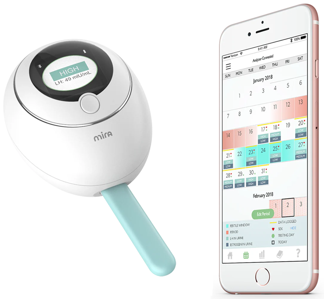 Mira Fertility Tracking Monitor Kit with 10 Ovulation Test Wands and Connected App, Patented Smart System Predicts Ovulation with Actual LH Hormone Concentrations - Image 3