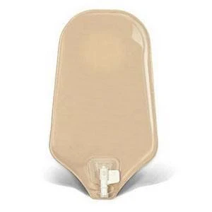 New Image 2-Piece Drainable Ostomy Pouch - 2-Sided Comfort Panel, Precut, Lock 'n Roll, 12" L, 1-3/4", Beige, Box of 10 - Image 2