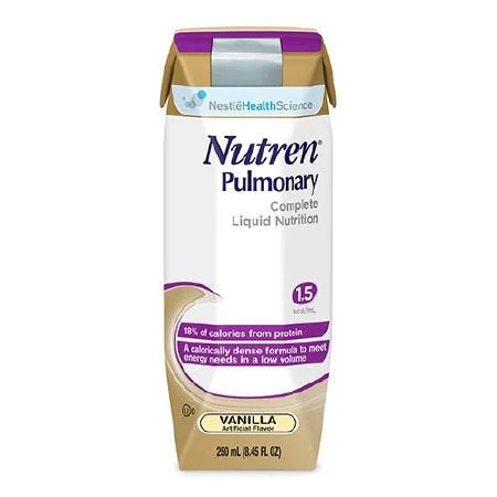 Nutren Pulmonary Vanilla, 250 mL, Carton, Ready to Use, Case of 24 - Image 3