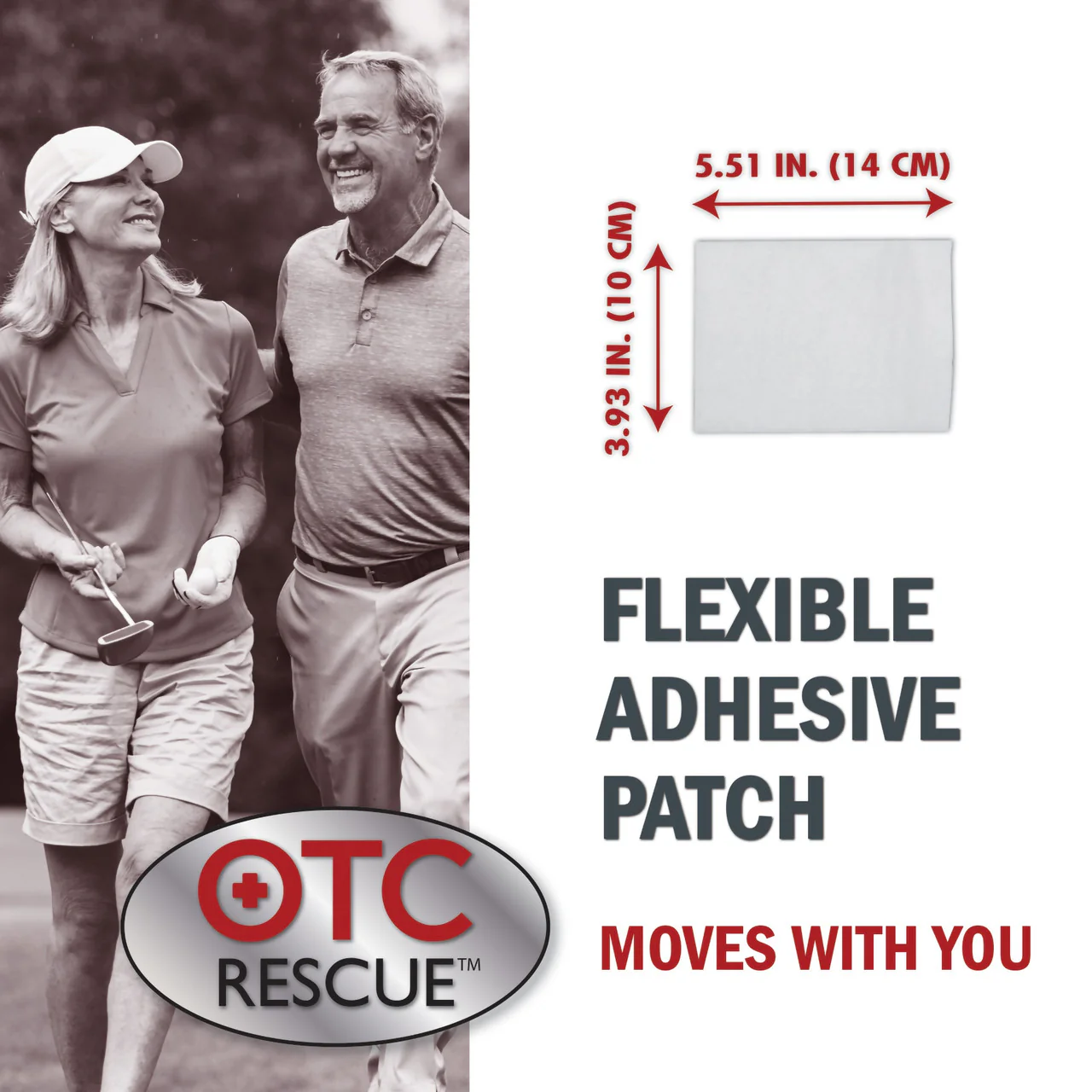 OTC Rescue Lidocaine Topical Pain Relief Patch - Image 2