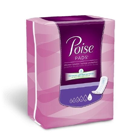 Poise 34104 15.9 Inch Length Heavy Absorbency Absorb-Loc Female Disposable. Case of 90 - Image 2