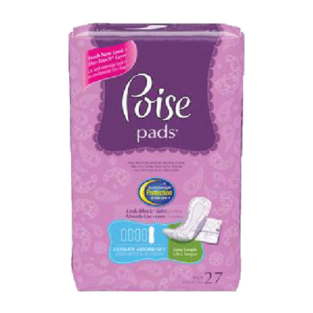 Poise Ultimate Pads - 15 9/10", Case of 108, Heavy Absorbency, Female, Absorb-Loc, Disposable - Image 3