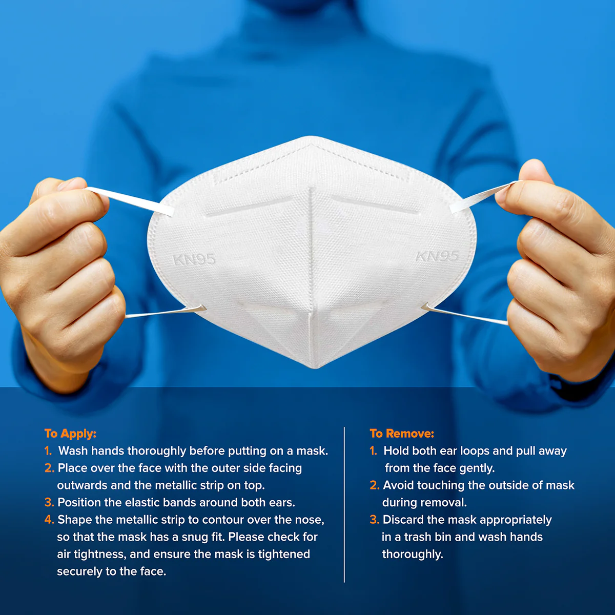 RightCare KN95 Protective Face Mask, 99% Filter Efficiency, 5-Ply Mask - Image 3
