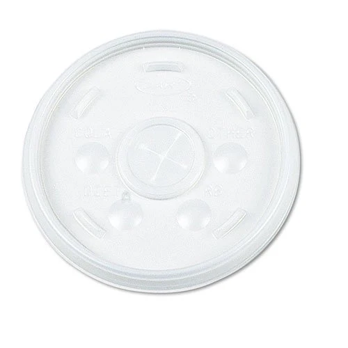 Saalfeld Redistribution Dart 16SL Translucent Lid With Straw Slot - Case of 1000