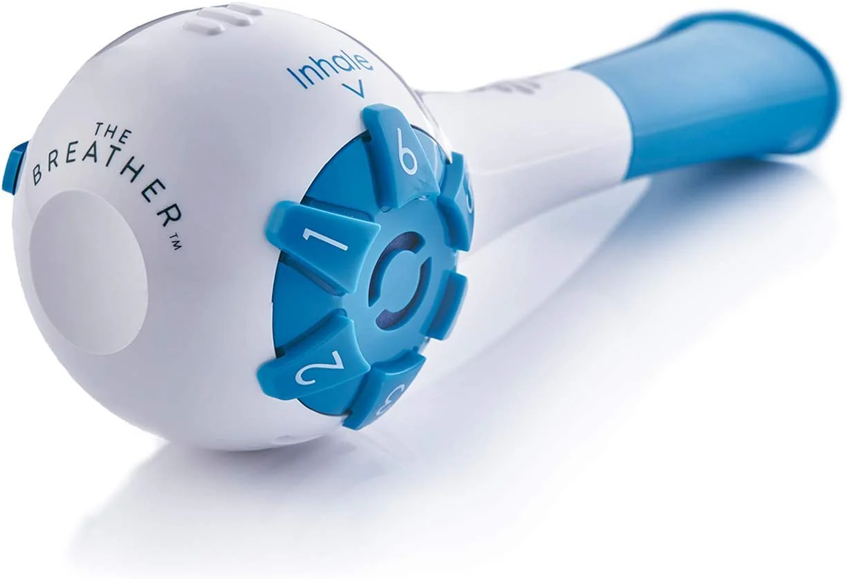 The Breather Respiratory Exerciser, Adult, Blue