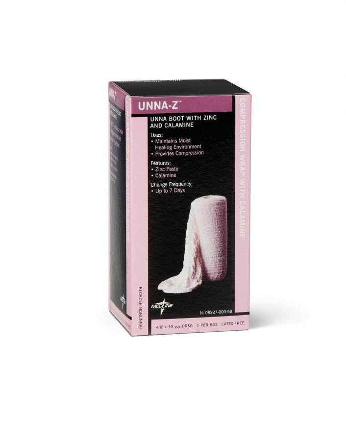 Unna -Z Unna-Z Unna Boot Bandages: 4" x 10 yd, W/Calamine, 12 Count - Image 2